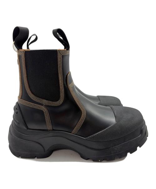 Maison Margiela（メゾンマルジェラ）Maison Margiela (メゾンマルジェラ) アンクルブーツ ブラック サイズ:37の古着・服飾アイテム