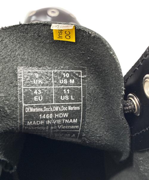 Dr.Martens（ドクターマーチン）Dr.Martens (ドクターマーチン) 1460ハードウェア8ホールブーツ ブラック サイズ:UK9 / EU43 / US10Mの古着・服飾アイテム
