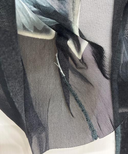 Jean Paul Gaultier homme（ジャンポールゴルチェオム）Jean Paul GAULTIER HOMME (ジャンポールゴルチェオム) パワーネット 長袖カットソー ブラック×ホワイト サイズ:48の古着・服飾アイテム