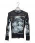 Jean Paul GAULTIER HOMME (ジャンポールゴルチェオム) パワーネット 長袖カットソー ブラック×ホワイト サイズ:48：23000円