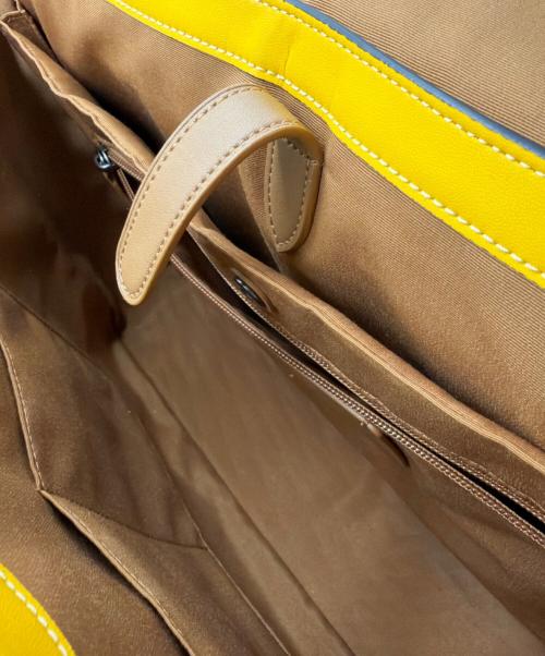 COACH（コーチ）COACH (コーチ) ハンドバッグ イエローの古着・服飾アイテム