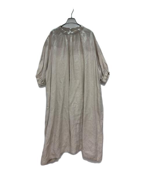 08MAB（ゼロハチマブ）08MAB (ゼロハチマブ) 半袖ワンピース ベージュ サイズ:Fの古着・服飾アイテム