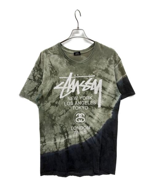 stussy（ステューシー）stussy (ステューシー) 半袖Tシャツ グリーン サイズ:Lの古着・服飾アイテム