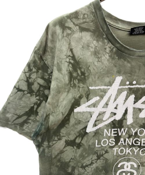 stussy（ステューシー）stussy (ステューシー) 半袖Tシャツ グリーン サイズ:Lの古着・服飾アイテム