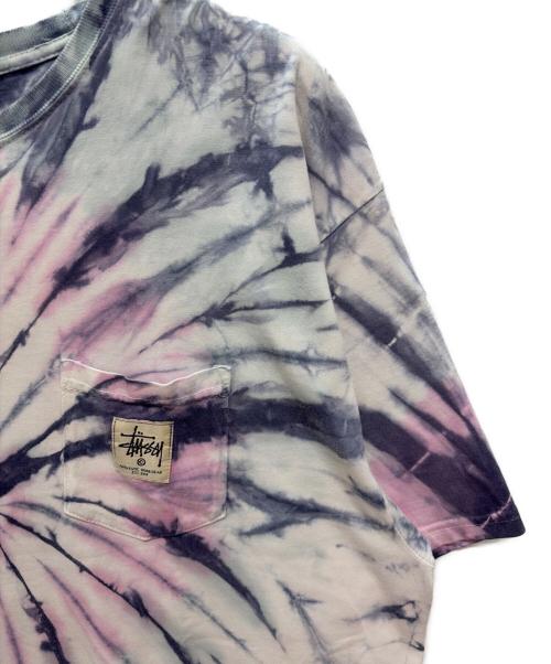stussy（ステューシー）stussy (ステューシー) 半袖Tシャツ ブルー×ピンク サイズ:XLの古着・服飾アイテム