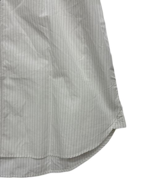 stussy（ステューシー）stussy (ステューシー) ストライプ 半袖シャツ ホワイト×ブラック サイズ:XLの古着・服飾アイテム