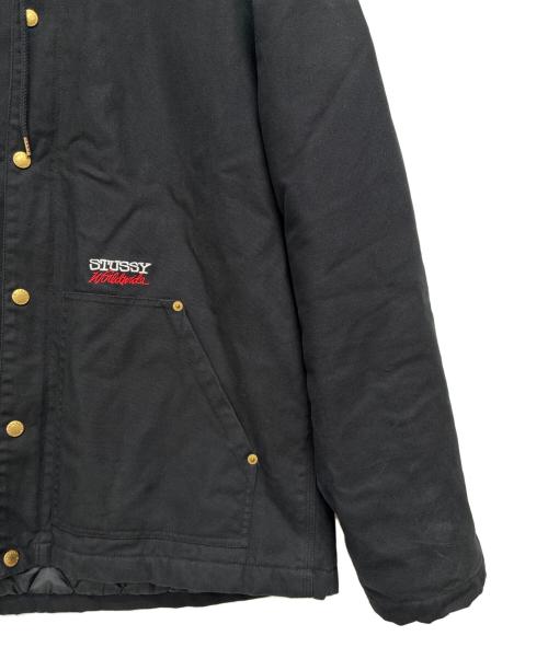stussy（ステューシー）stussy (ステューシー) フーデットライトダックジャケット ブラック サイズ:XLの古着・服飾アイテム