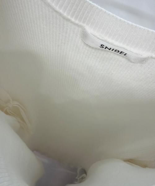 Snidel（スナイデル）Snidel (スナイデル) 半袖カットソー ホワイト サイズ:ONEの古着・服飾アイテム