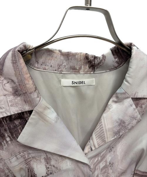 Snidel（スナイデル）Snidel (スナイデル) 長袖ワンピース ブラック×ホワイトの古着・服飾アイテム