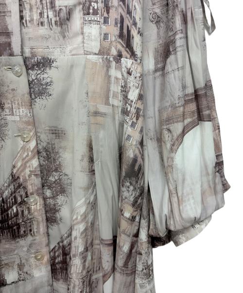 Snidel（スナイデル）Snidel (スナイデル) 長袖ワンピース ブラック×ホワイトの古着・服飾アイテム