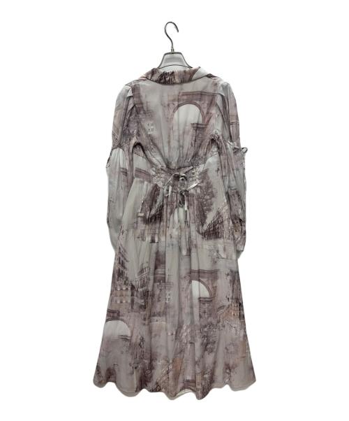 Snidel（スナイデル）Snidel (スナイデル) 長袖ワンピース ブラック×ホワイトの古着・服飾アイテム