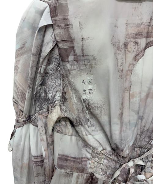 Snidel（スナイデル）Snidel (スナイデル) 長袖ワンピース ブラック×ホワイトの古着・服飾アイテム