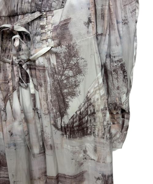 Snidel（スナイデル）Snidel (スナイデル) 長袖ワンピース ブラック×ホワイトの古着・服飾アイテム