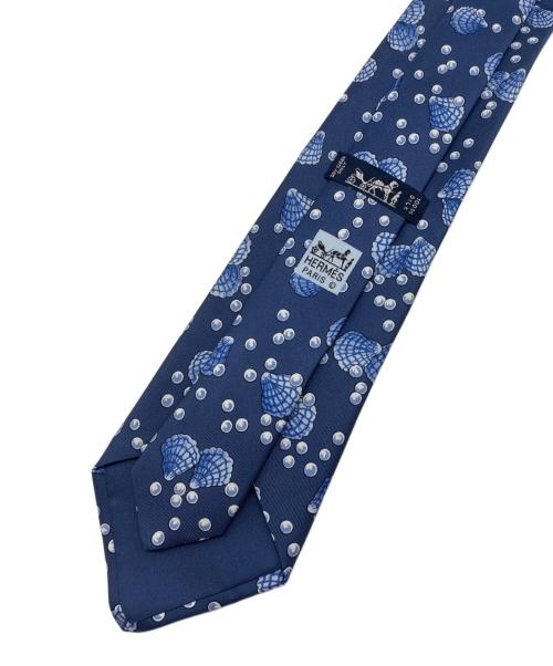 HERMES（エルメス）HERMES (エルメス) シルクネクタイ ブルー サイズ:不明の古着・服飾アイテム