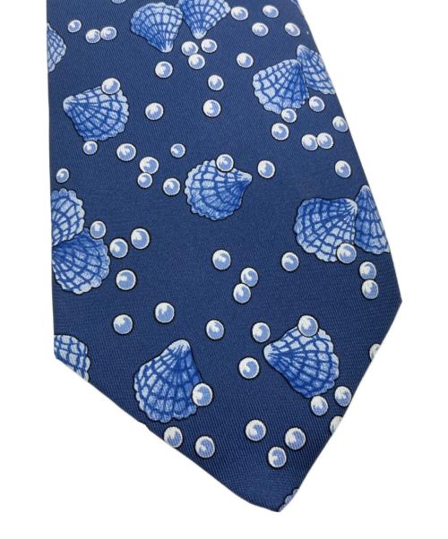 HERMES（エルメス）HERMES (エルメス) シルクネクタイ ブルー サイズ:不明の古着・服飾アイテム