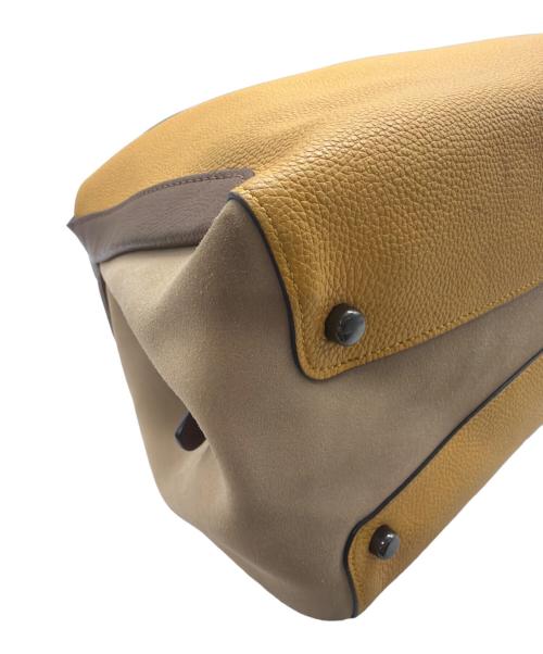 COACH（コーチ）COACH (コーチ) ハンドバッグ イエロー×ベージュの古着・服飾アイテム