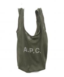 A.P.C.（アーペーセー）の古着「メッシュトートバッグ」｜カーキ
