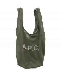 中古・古着通販】A.P.C. (アーペーセー) メッシュトートバッグ カーキ