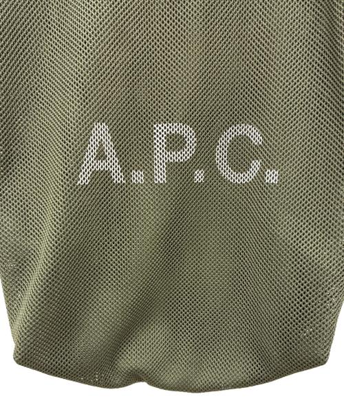 A.P.C.（アーペーセー）A.P.C. (アーペーセー) メッシュトートバッグ カーキの古着・服飾アイテム
