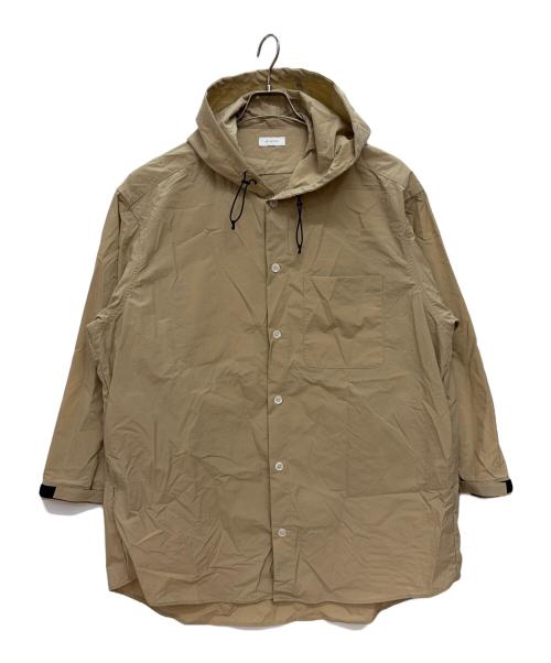 eN ROUTE（アンルート）EN ROUTE (アンルート) ナイロン タフタ フード シャツ ベージュ サイズ:SIZE 1の古着・服飾アイテム