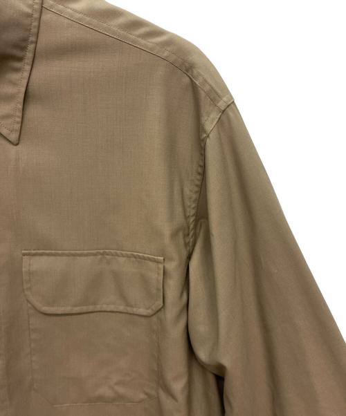 H BEAUTY&YOUTH（エイチ ビューティー&ユース）H BEAUTY&YOUTH (エイチ ビューティー&ユース) super140’s 長袖シャツ ブラウン サイズ:Sの古着・服飾アイテム