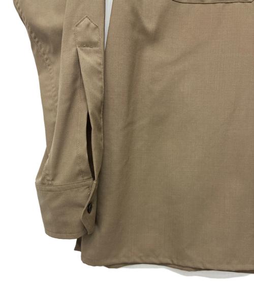 H BEAUTY&YOUTH（エイチ ビューティー&ユース）H BEAUTY&YOUTH (エイチ ビューティー&ユース) super140’s 長袖シャツ ブラウン サイズ:Sの古着・服飾アイテム