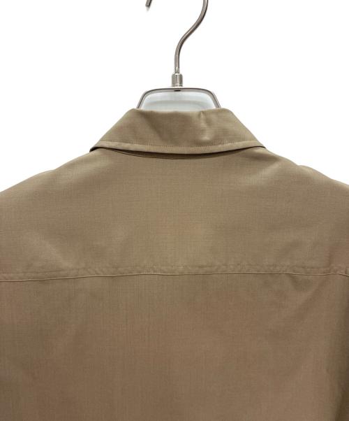 H BEAUTY&YOUTH（エイチ ビューティー&ユース）H BEAUTY&YOUTH (エイチ ビューティー&ユース) super140’s 長袖シャツ ブラウン サイズ:Sの古着・服飾アイテム