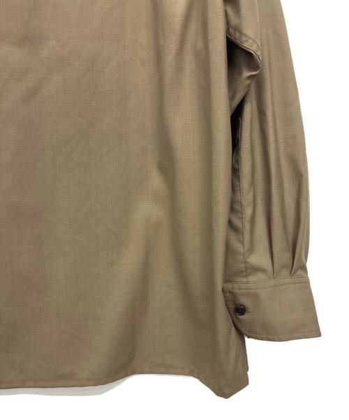 H BEAUTY&YOUTH（エイチ ビューティー&ユース）H BEAUTY&YOUTH (エイチ ビューティー&ユース) super140’s 長袖シャツ ブラウン サイズ:Sの古着・服飾アイテム