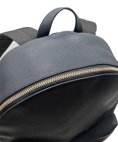 PAUL SMITH（ポールスミス）Paul Smith (ポールスミス) レザー マルチカラーリュック ネイビーの古着・服飾アイテム