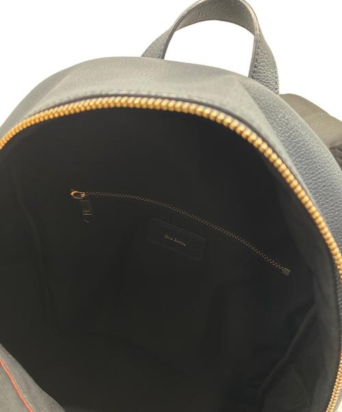 PAUL SMITH（ポールスミス）Paul Smith (ポールスミス) レザー マルチカラーリュック ネイビーの古着・服飾アイテム