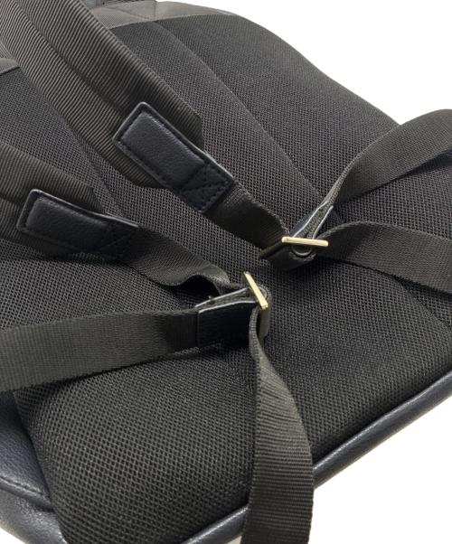 PAUL SMITH（ポールスミス）Paul Smith (ポールスミス) レザー マルチカラーリュック ネイビーの古着・服飾アイテム