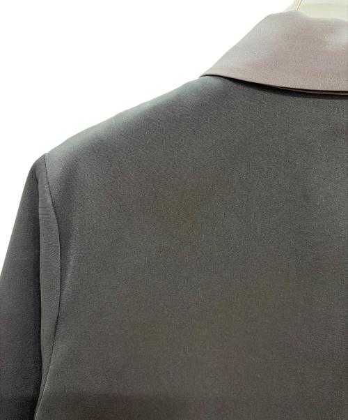 HARE（ハレ）HARE (ハレ) バイカラー半袖ワンピース ブラック×チャコールグレー サイズ:FREEの古着・服飾アイテム