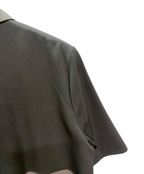 HARE（ハレ）HARE (ハレ) バイカラー半袖ワンピース ブラック×チャコールグレー サイズ:FREEの古着・服飾アイテム