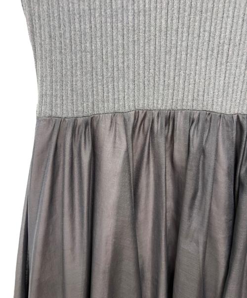 Snidel（スナイデル）Snidel (スナイデル) ドッキングワンピ / ノースリーブワンピース グレー サイズ:SIZE 1の古着・服飾アイテム