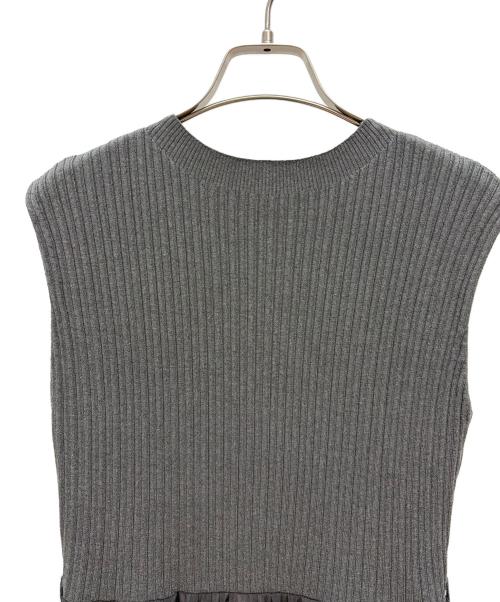 Snidel（スナイデル）Snidel (スナイデル) ドッキングワンピ / ノースリーブワンピース グレー サイズ:SIZE 1の古着・服飾アイテム