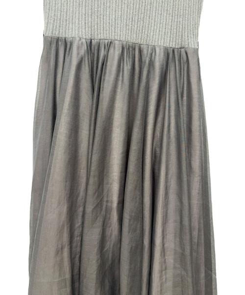 Snidel（スナイデル）Snidel (スナイデル) ドッキングワンピ / ノースリーブワンピース グレー サイズ:SIZE 1の古着・服飾アイテム