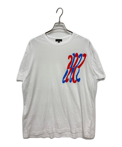 COMME des GARCONS HOMME PLUS（コムデギャルソンオムプリュス）COMME des GARCONS HOMME PLUS (コムデギャルソンオムプリュス) AD2022 半袖Tシャツ ホワイト サイズ:Mの古着・服飾アイテム