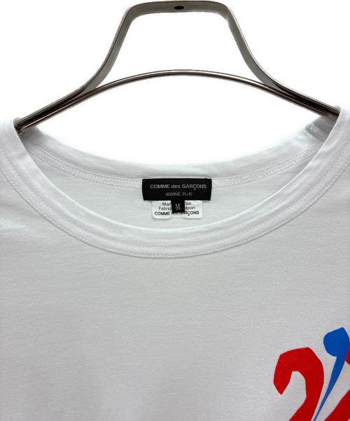 COMME des GARCONS HOMME PLUS（コムデギャルソンオムプリュス）COMME des GARCONS HOMME PLUS (コムデギャルソンオムプリュス) AD2022 半袖Tシャツ ホワイト サイズ:Mの古着・服飾アイテム