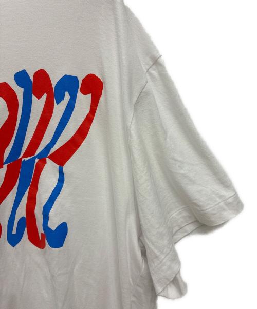 COMME des GARCONS HOMME PLUS（コムデギャルソンオムプリュス）COMME des GARCONS HOMME PLUS (コムデギャルソンオムプリュス) AD2022 半袖Tシャツ ホワイト サイズ:Mの古着・服飾アイテム