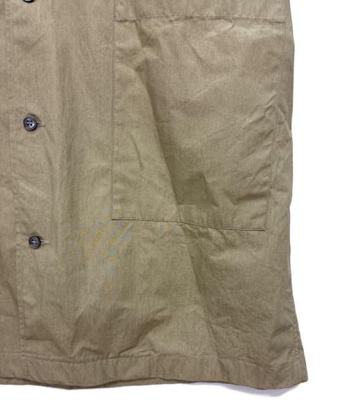 STUDIO NICHOLSON（スタジオ ニコルソン）STUDIO NICHOLSON (スタジオ ニコルソン) PAPER POPLIN SHIRTING-SHORT SLEEVE CAMP COLLAR SHIRT カーキ サイズ:Sの古着・服飾アイテム