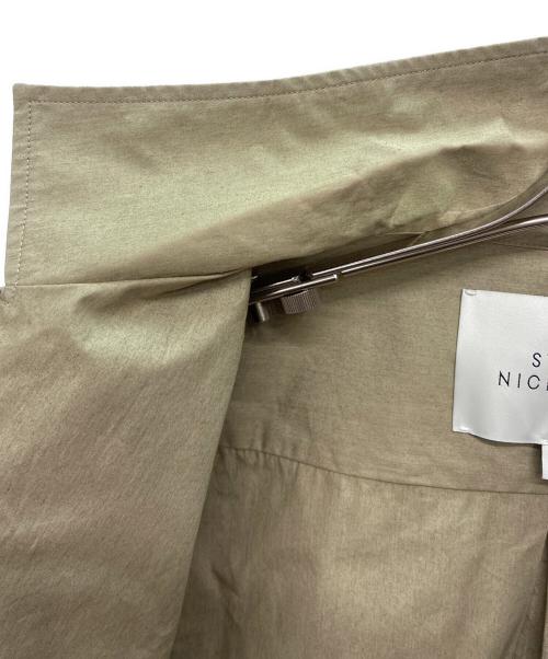 STUDIO NICHOLSON（スタジオ ニコルソン）STUDIO NICHOLSON (スタジオ ニコルソン) PAPER POPLIN SHIRTING-SHORT SLEEVE CAMP COLLAR SHIRT カーキ サイズ:Sの古着・服飾アイテム