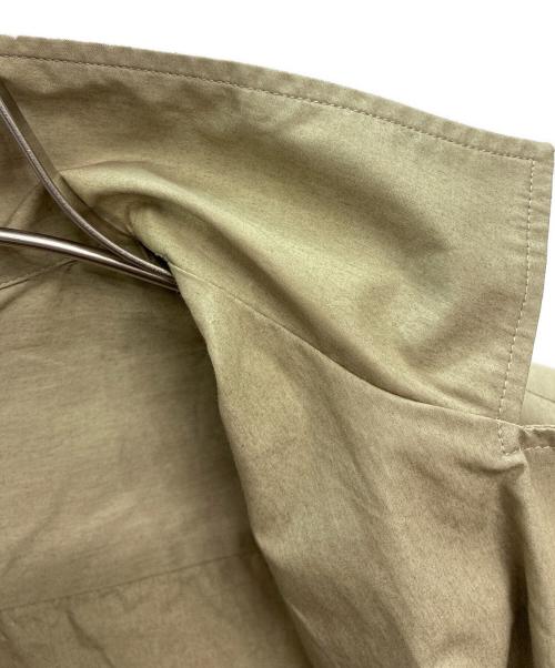 STUDIO NICHOLSON（スタジオ ニコルソン）STUDIO NICHOLSON (スタジオ ニコルソン) PAPER POPLIN SHIRTING-SHORT SLEEVE CAMP COLLAR SHIRT カーキ サイズ:Sの古着・服飾アイテム