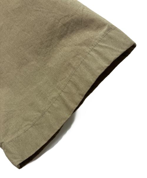 STUDIO NICHOLSON（スタジオ ニコルソン）STUDIO NICHOLSON (スタジオ ニコルソン) PAPER POPLIN SHIRTING-SHORT SLEEVE CAMP COLLAR SHIRT カーキ サイズ:Sの古着・服飾アイテム