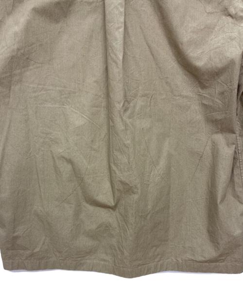 STUDIO NICHOLSON（スタジオ ニコルソン）STUDIO NICHOLSON (スタジオ ニコルソン) PAPER POPLIN SHIRTING-SHORT SLEEVE CAMP COLLAR SHIRT カーキ サイズ:Sの古着・服飾アイテム