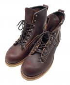 RED WINGレッドウィング）の古着「ラインマン レースアップブーツ」｜ブラウン