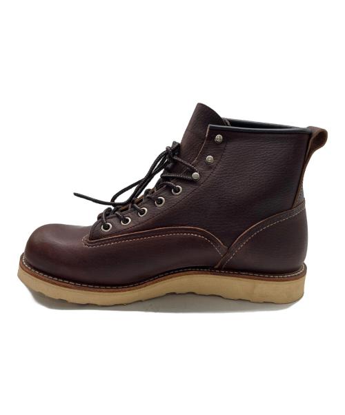 RED WING（レッドウィング）RED WING (レッドウィング) ラインマン レースアップブーツ ブラウン サイズ:7 1/2D(25.5cm)の古着・服飾アイテム