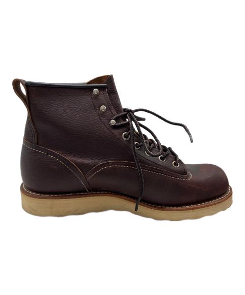 RED WING（レッドウィング）RED WING (レッドウィング) ラインマン レースアップブーツ ブラウン サイズ:7 1/2D(25.5cm)の古着・服飾アイテム