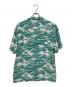 stussy (ステューシー) レーヨンアロハシャツ グリーン×ホワイト サイズ:XL：5000円