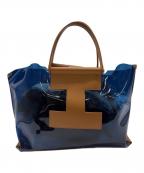 IACUCCIイアクッチ）の古着「トートバッグ」｜ブルー×ブラウン