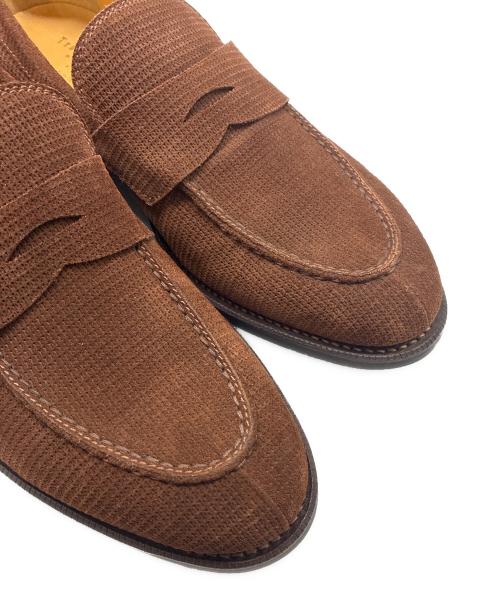 Trading post（トレーディングポスト）Trading Post (トレーディングポスト) コインローファー ブラウン サイズ:7 1/2の古着・服飾アイテム